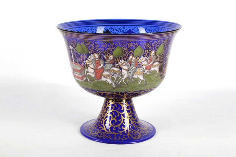 Barovier & Toso, ‘A wedding cup’, Design/Decorative Art, Cup in cobalt blue glass, Chiswick Auctions