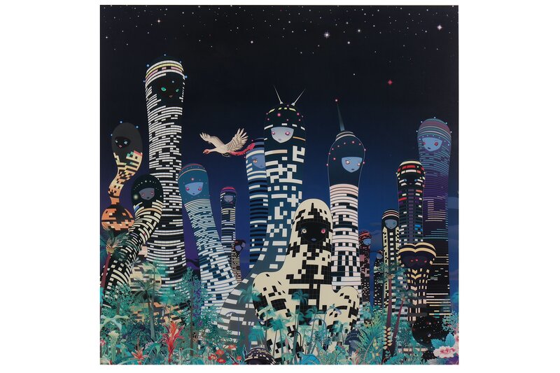 Chiho Aoshima, ‘City Glow’, 2005, Print, Offset lithograph in colours, Chiswick Auctions