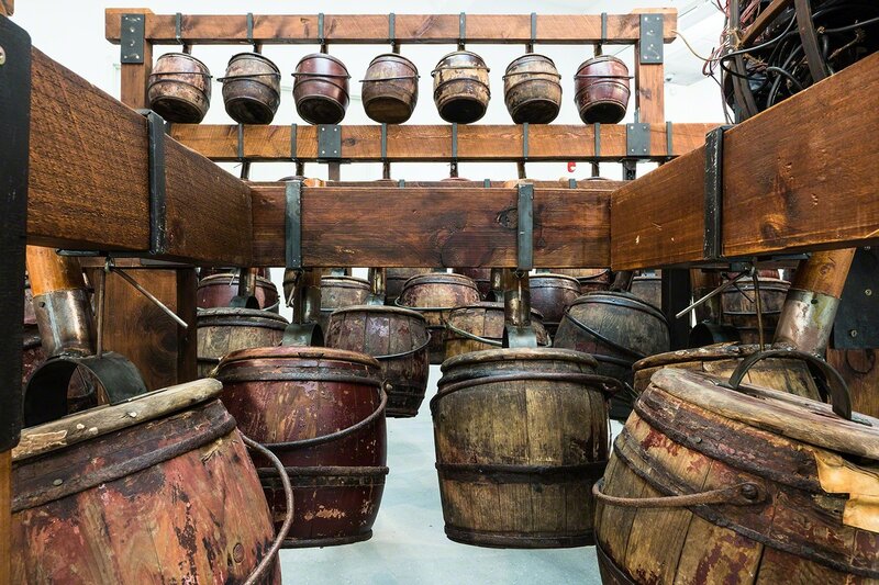 Chen Zhen, ‘Daily Incantations’, 1996, Sculpture, Wood, metal, Chinese chamber pots, electric wires, parts of electronic objects, sound system, Rockbund Art Museum
