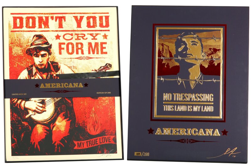 Shepard Fairey, ‘Americana Box Set’, 2012, Print, Box Set And Serigraphs, Chiswick Auctions