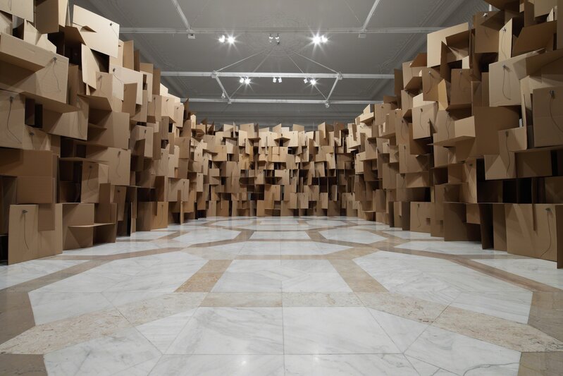 Zimoun, ‘200 prepared dc-motors, 2000 cardboard elements 70x70cm’, 2011, Installation, bitforms gallery