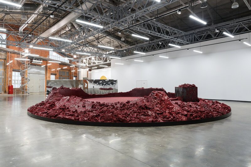 Anish Kapoor, ‘My Red Homeland’, 2003, Sculpture, Wax and oil-based paint, steel arm and motor, The Jewish Museum & Tolerance Center