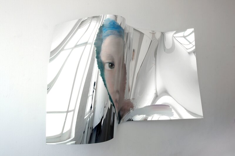 Martin C. Herbst, ‘A Reflection on Vermeer’, 2015, Painting, Oil on Curved Mirror, Dibond, Zemack Contemporary Art