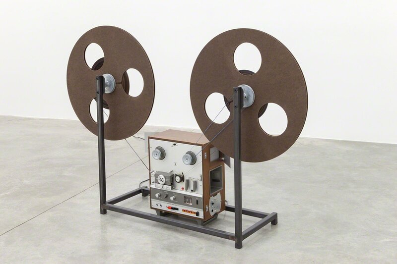 Kevin Beasley, ‘…for this moment, this moment is yours...’, 2013, (blank), Steel, masonite, wood, felt, acrylic, rubber bands, cassette tape, Akai x-1800SD reel to reel player, Casey Kaplan