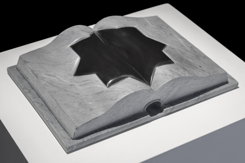 Aidan Salakhova, ‘Without words (Book series)’, 2020, Sculpture, Grey Bardiglio marble and black Belgium marble (star), Gazelli Art House