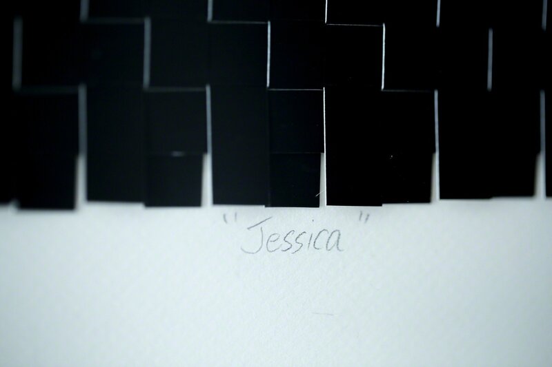 Jason Chen, ‘Jessica’, 2016, Photography, Archival pigment print, hand cut and woven, Paradigm Gallery + Studio