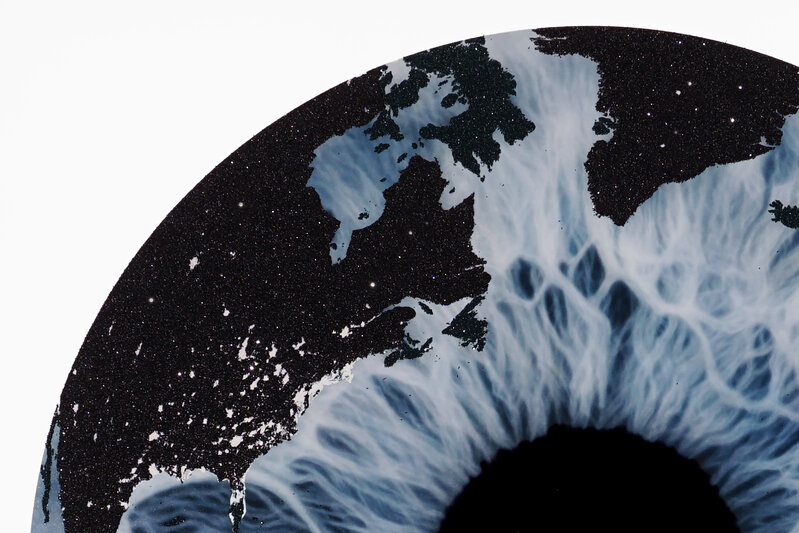 Marc Quinn, ‘'Iris' with Diamond Dust, Blue/Black’, 2019, Print, Silkscreen, Diamond Dust, Arton Contemporary