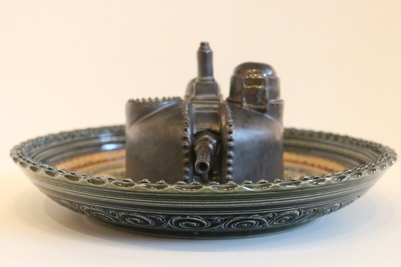 Bui Cong Khanh, ‘Wartime Dinner 1’, 2013, Mixed Media, Ceramic, hand painted, 10 Chancery Lane Gallery