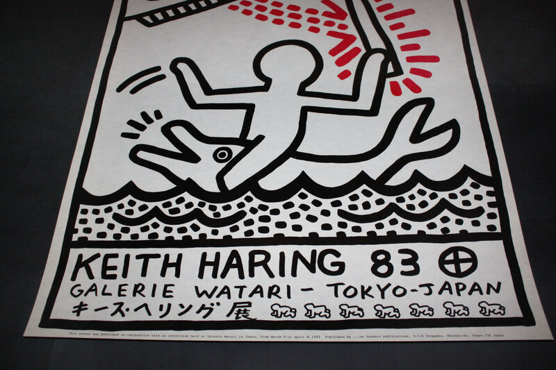 Keith Haring, ‘Galerie Watari’, 1983, Print, Screenprint on Japanese pearlescent paper, Lougher Contemporary Gallery Auction
