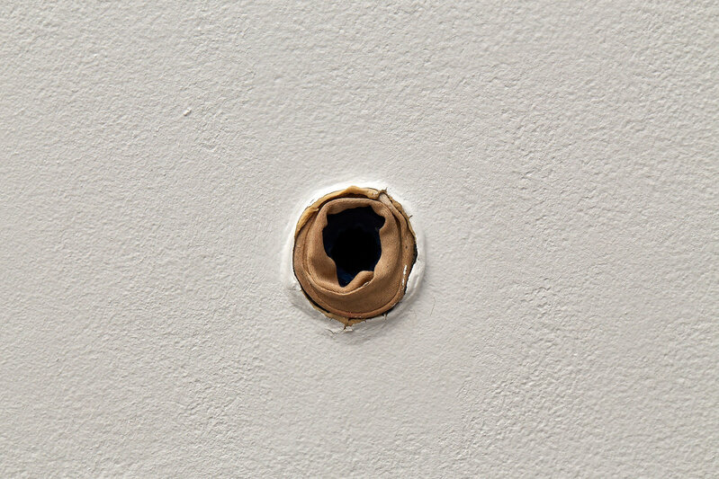 Constantina Zavitsanos, ‘glory’, 2013, Other, Soft sleeved hole in drywall, with vibration and sound, EFA Project Space