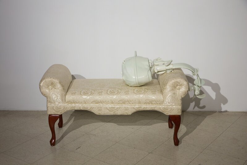Clint Neufeld, ‘Sad Sea Horse’, 2011, Sculpture, Ceramic, wood and cloth, Art Mûr