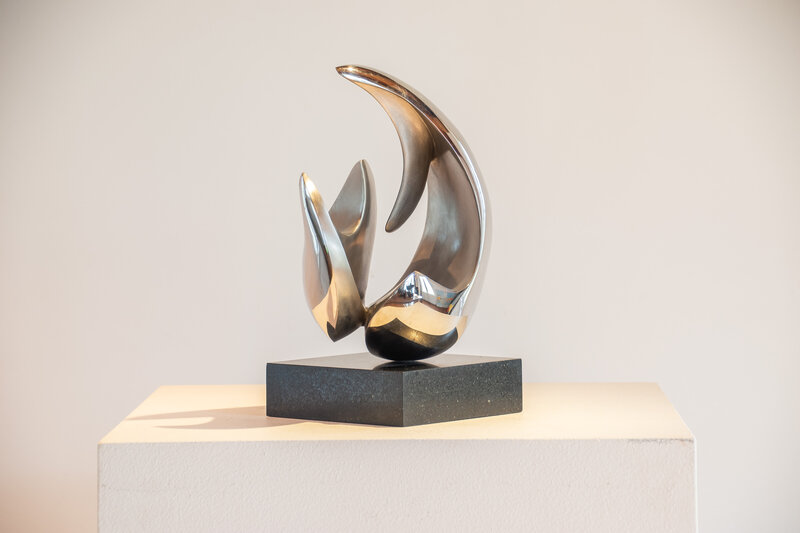 Cornelia Kubler Kavanagh, ‘Wave Form III’, 2013, Sculpture, Stainless steel on granite base, ARC Fine Art LLC