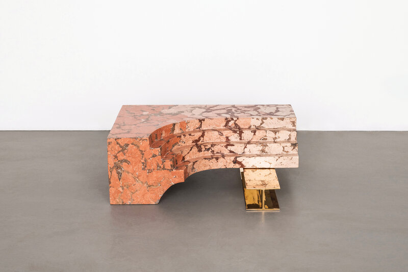 Roberto Sironi, ‘Baalbeck Coffee Table’, 2018, Design/Decorative Art, Casted Bronze and Marmo di Rima, Carwan Gallery