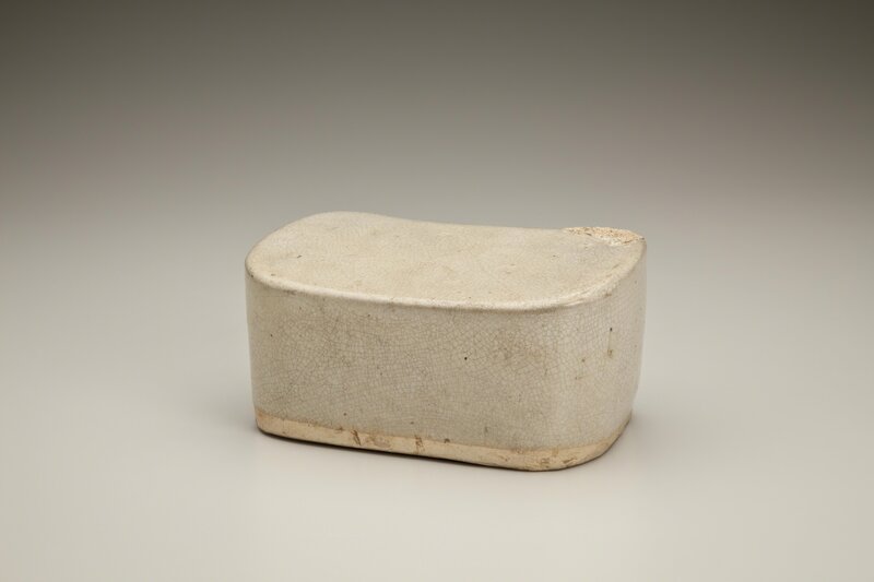 ‘White Pillow’, about 900, Design/Decorative Art, Glazed Stoneware | White Crackle, Indianapolis Museum of Art at Newfields