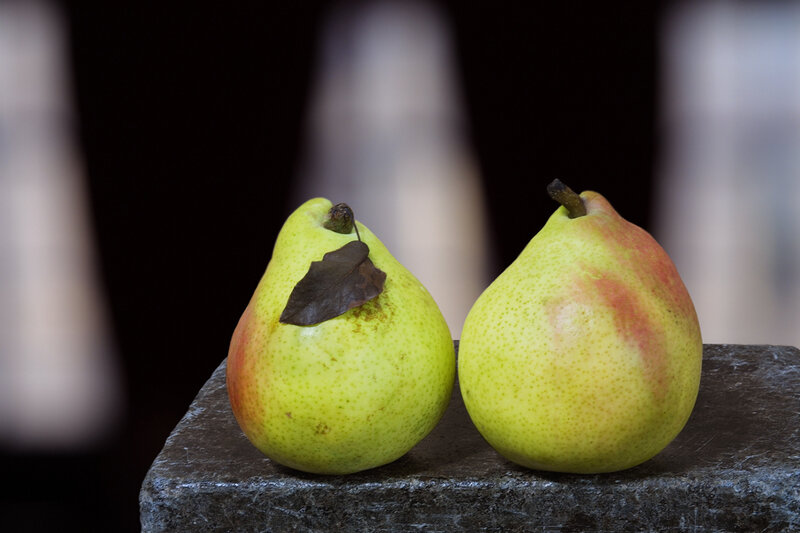Olivia Parker, ‘Two Pears One Leaf’, 2001, Photography, Epson Ultrachrome, Robert Klein Gallery