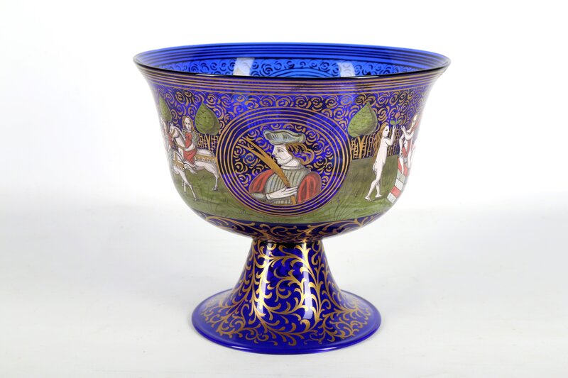 Barovier & Toso, ‘A wedding cup’, Design/Decorative Art, Cup in cobalt blue glass, Chiswick Auctions