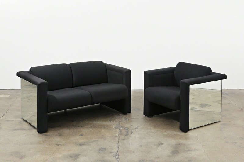 Trix + Robert Haussmann, ‘‘Lounge Seating’’, 1988, Sculpture, Mirrored sofa and chairs, Tanya Leighton