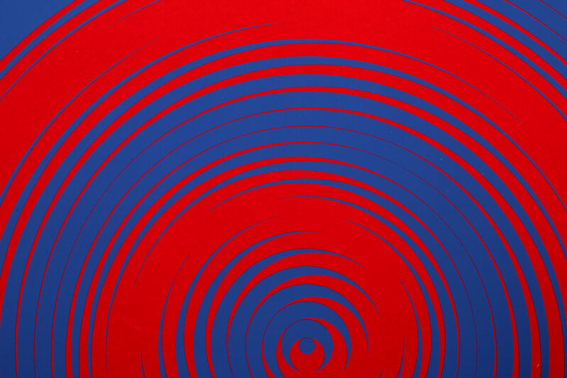Getulio Alviani, ‘Blue and Red Spirals’, 1968, Print, Serigraph, RoGallery