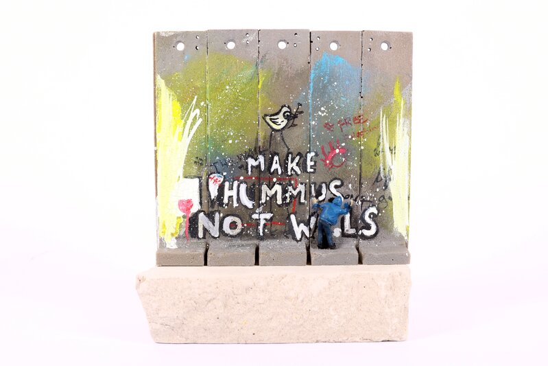 Banksy, ‘Make Hummus Not Walls’, Sculpture, Resin and Wall Section, Chiswick Auctions
