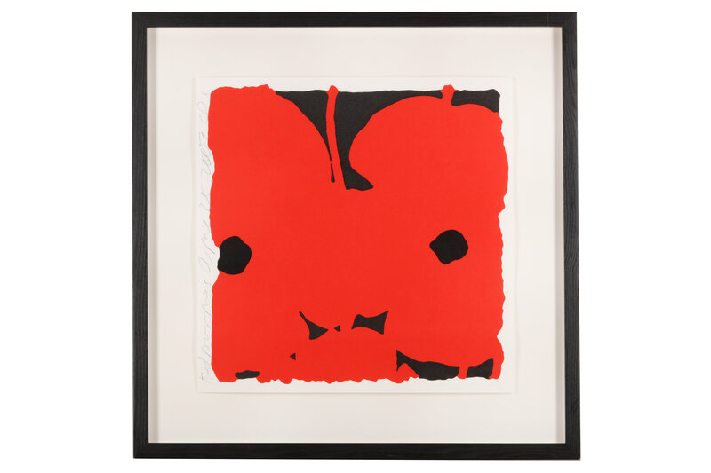 Donald Sultan, ‘Red Poppies’, Print, Silkscreen with flocking on 4-ply museum board, Chiswick Auctions