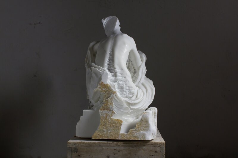 Alex Rane, ‘Madonna (Slippery Child)’, 2017-2018, Sculpture, Statuario marble, Accesso Galleria