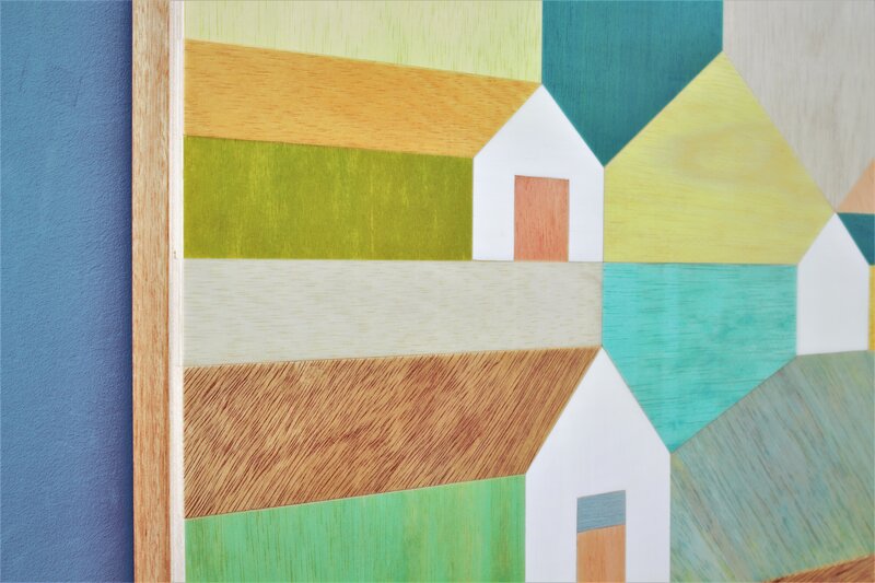 Choi Jae Won 최재원, ‘Wooden Structure’, 2020, Painting, Pigment,Wood on Wooden panel, Artflow