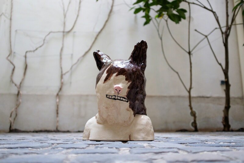 Clémentine de Chabaneix, ‘Chat Panique’, 2016, Sculpture, Glazed ceramic, Antonine Catzéflis