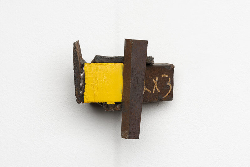 Richard Nonas, ‘Untitled’, 2005, Sculpture, Yellow paint on steel, Galerie Hubert Winter