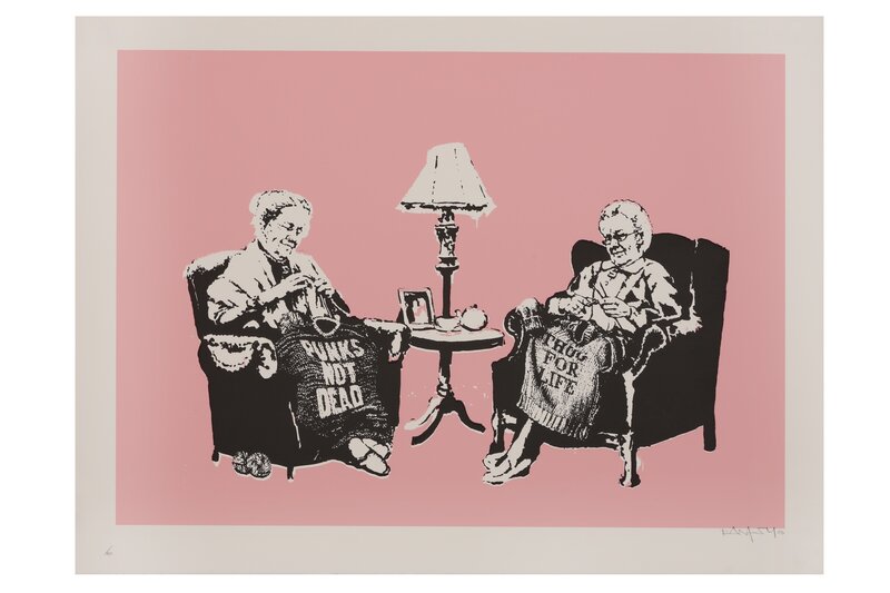 Banksy, ‘Grannies’, 2006, Ephemera or Merchandise, Screenprint, Chiswick Auctions