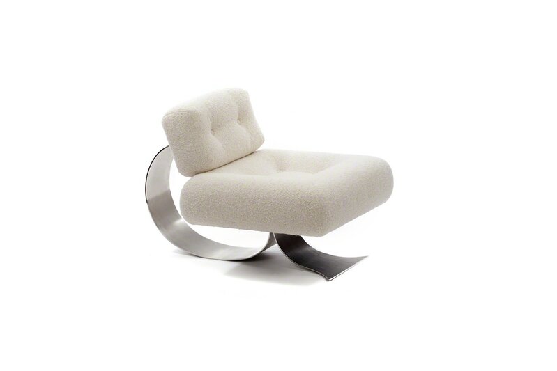 Oscar Niemeyer, ‘"Alta" Armchair’, 1970-1980, Design/Decorative Art, Leather and inox, ETEL
