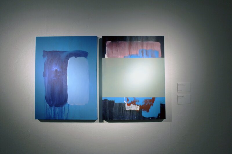 Heman Chong, ‘Things that remain unwritten #96 (left), #97 (right)’, 2017, Painting, Acrylic on canvas, Hong Kong Arts Centre 