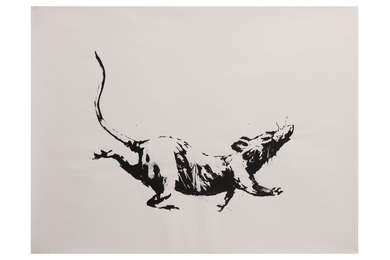 Banksy, ‘GDP Rat’, 2019, Ephemera or Merchandise, Screenprint on 50gsm paper, Chiswick Auctions
