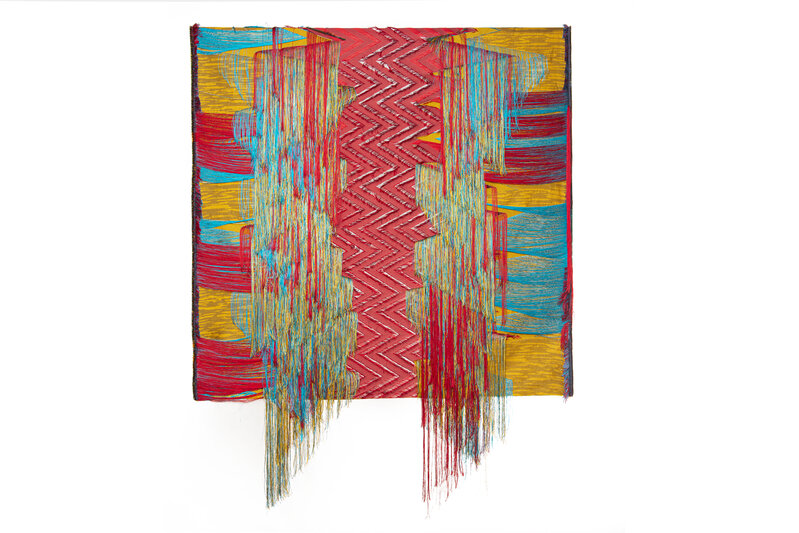Liz Collins (American), ‘Heartbeat’, 2019, Textile Arts, Jacquard woven and cut silk and linen textile, Kristin Hjellegjerde Gallery