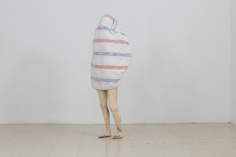 Jean-Robert Drouillard, ‘Une silhouette emballée (Madame Choui)’, 2017, Sculpture, Wood, blanket, Art Mûr