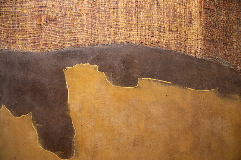 Vincent Cazeneuve 文森漆, ‘Untitled’, 2013, Painting, Chinese lacquer on wood, hemp fabric, gold leaves, Galerie Dumonteil