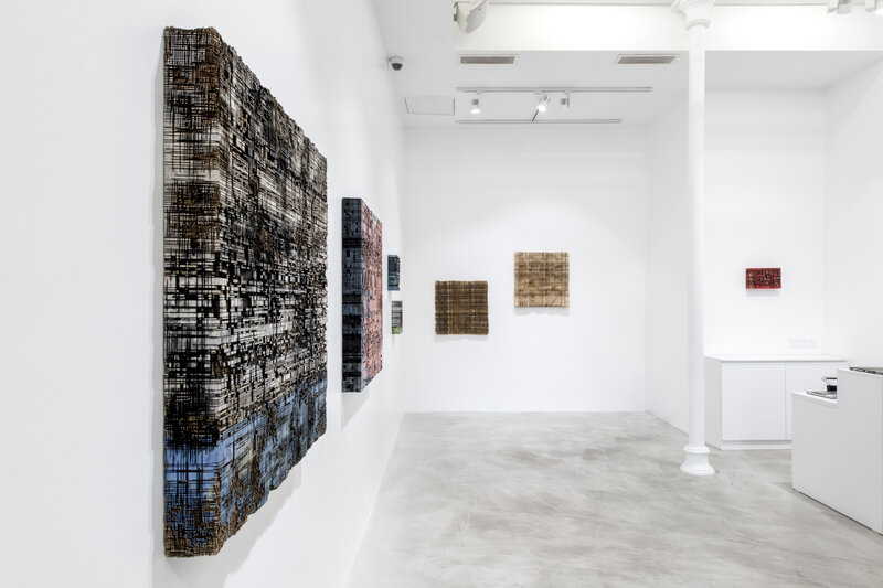 Mathias Hornung, ‘Tartan’, 2013, Installation, Wooden relief, abachi, Anna Laudel