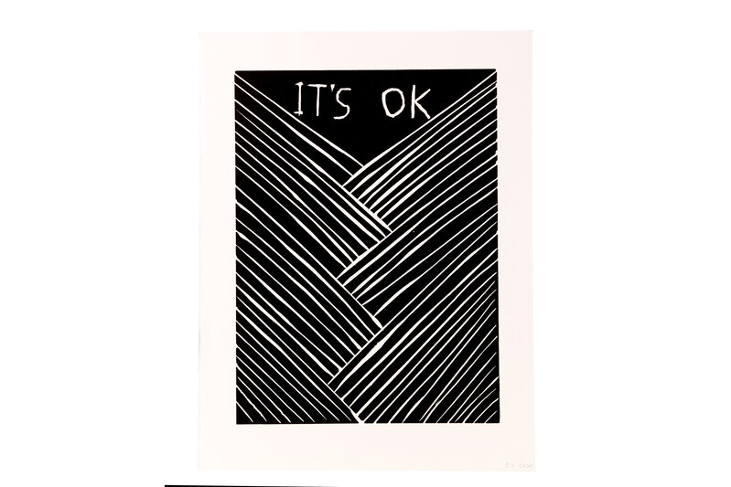 David Shrigley, ‘It’s Ok’, 2015, Print, Linocut on Somerset Satin 300 gsm paper, Chiswick Auctions