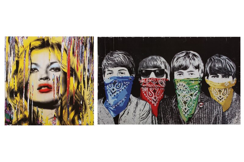 Mr. Brainwash, ‘Kate Moss; The Beatles as banditos’, Posters, Each poster, Chiswick Auctions