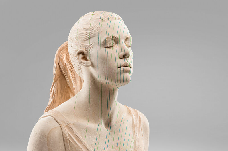 Matthias Verginer, ‘Connected’, 2022, Sculpture, Limewood, fabric, vcrb gallery