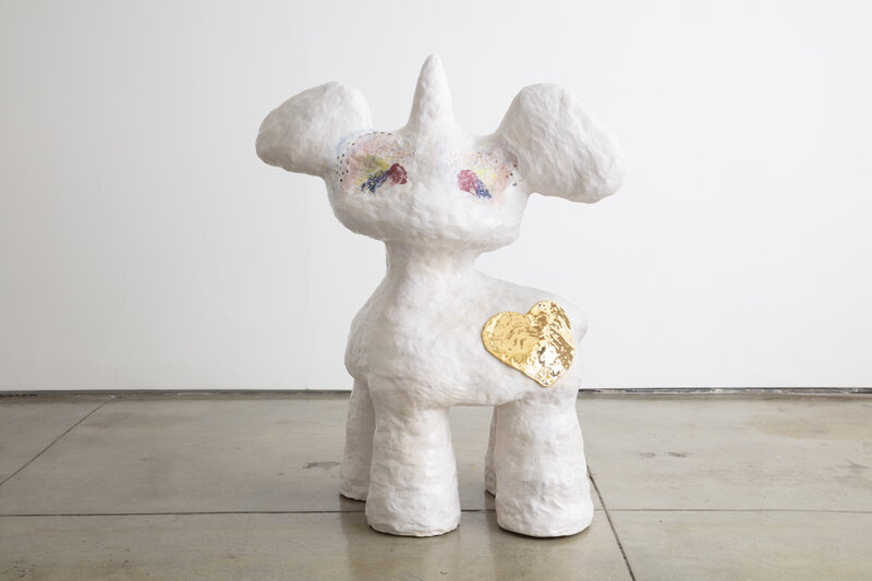 Jasmin Anoschkin, ‘Golden Heart Bambi Wannabe Unicorn’, 2019, Sculpture, Ceramic, Hostler Burrows