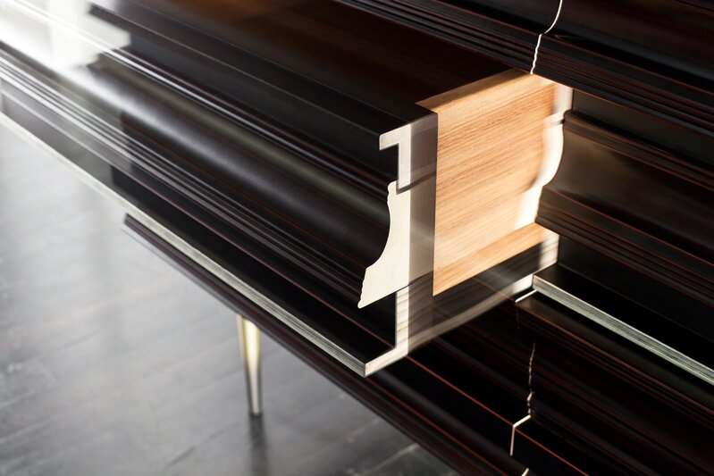 Luis Pons, ‘Frame Credenza A’, 2013, Design/Decorative Art, Wood, frame molds, bronze legs, The NWBLK
