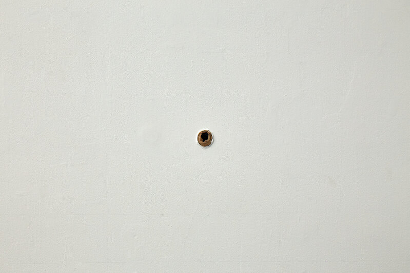 Constantina Zavitsanos, ‘glory’, 2013, Other, Soft sleeved hole in drywall, with vibration and sound, EFA Project Space