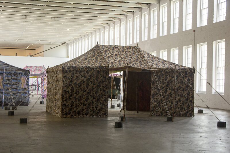 Francesco Clemente, ‘Standing With Truth Tent’, 2014, Tempera on cotton and mixed media, MASS MoCA