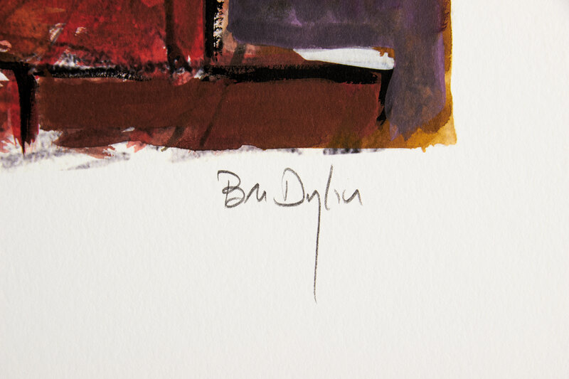 Bob Dylan, ‘Bob Dylan Dads Restaurant Signed Giclee Etching - Contemporary Art’, 2008, Print, Giclee Etching on Paper, Modern Artifact