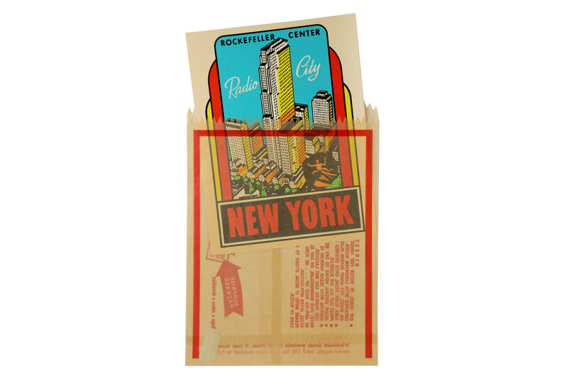 Joe Tilson, ‘New York Decals 3 & 4’, Drawing, Collage or other Work on Paper, Screenprint and collage, Chiswick Auctions