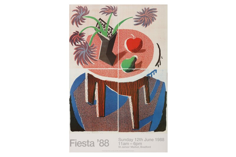 David Hockney, ‘Fiesta'88’, 1988, Posters, Offset lithographic poster in colours on wove, Chiswick Auctions