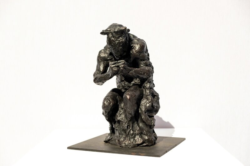 Beth Carter, ‘Minotaur and Moth study on steel base’, 2018, Sculpture, Bronze, M Fine Arts Galerie