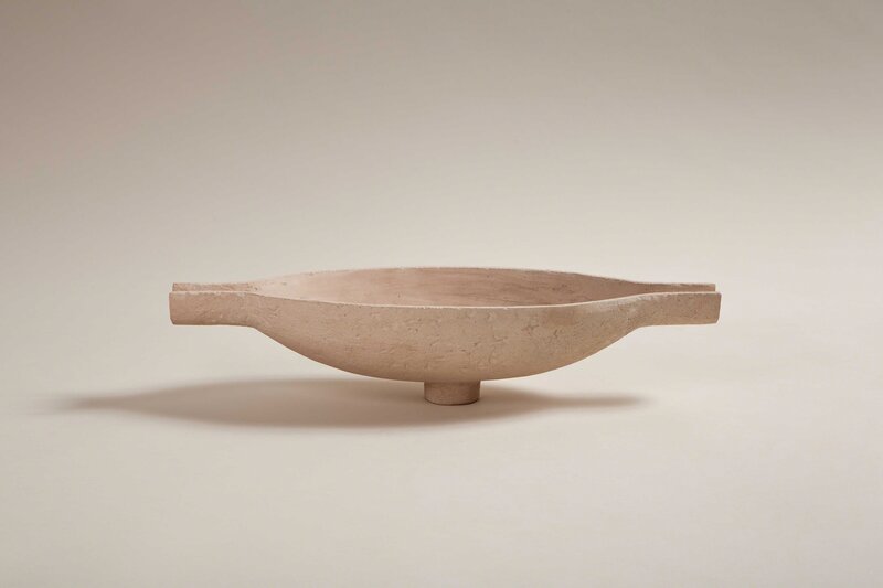 Marc du Plantier, ‘Vasque, Neo-Egyptian light bowl’, 1940, Design/Decorative Art, Pale pink plaster, Galerie Anne-Sophie Duval