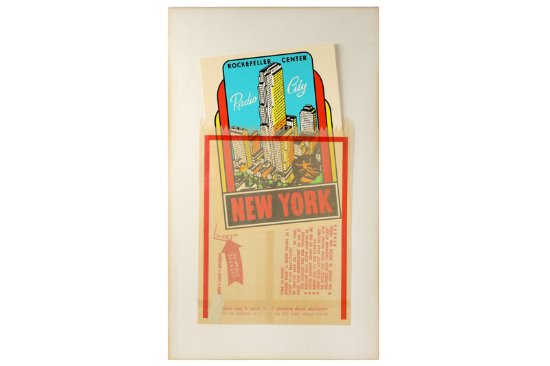 Joe Tilson, ‘New York Decals 3 & 4’, Drawing, Collage or other Work on Paper, Screenprint and collage, Chiswick Auctions