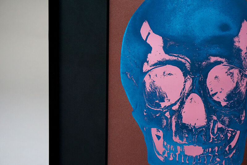Damien Hirst, ‘'Till Death Do Us Part Skull, Brown/Blue ’, 2012, Print, Silkscreen, Foil-block, Glaze, Arton Contemporary